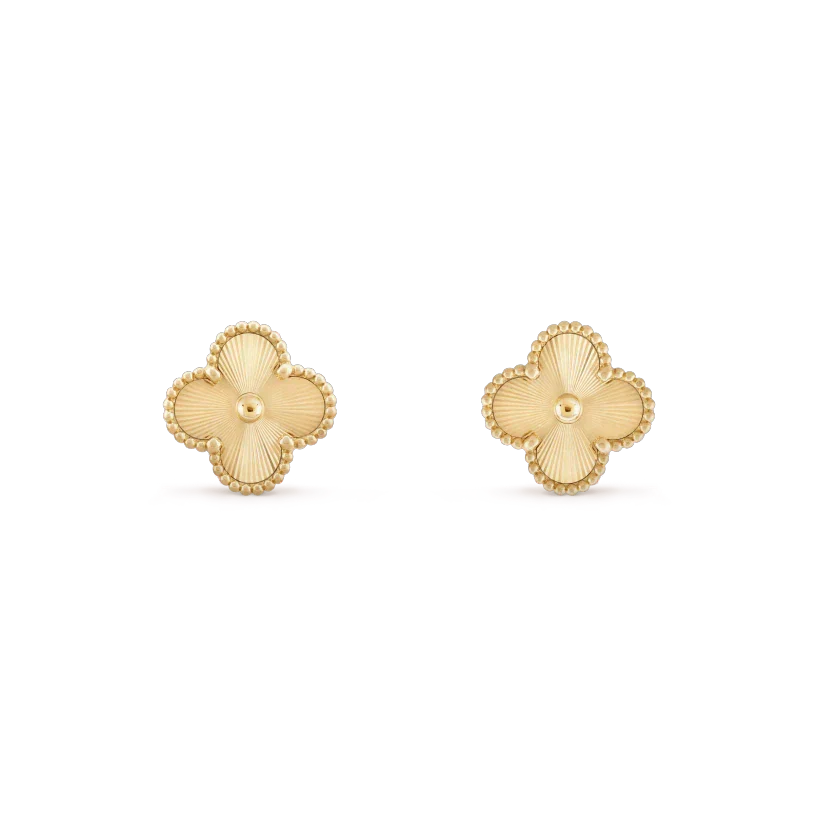 [Marins]CLOVER MINI 9.5MM LASER EARRINGS
