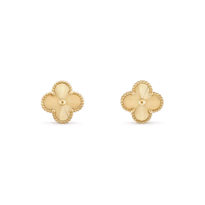 [Marins]CLOVER MINI 9.5MM LASER EARRINGS