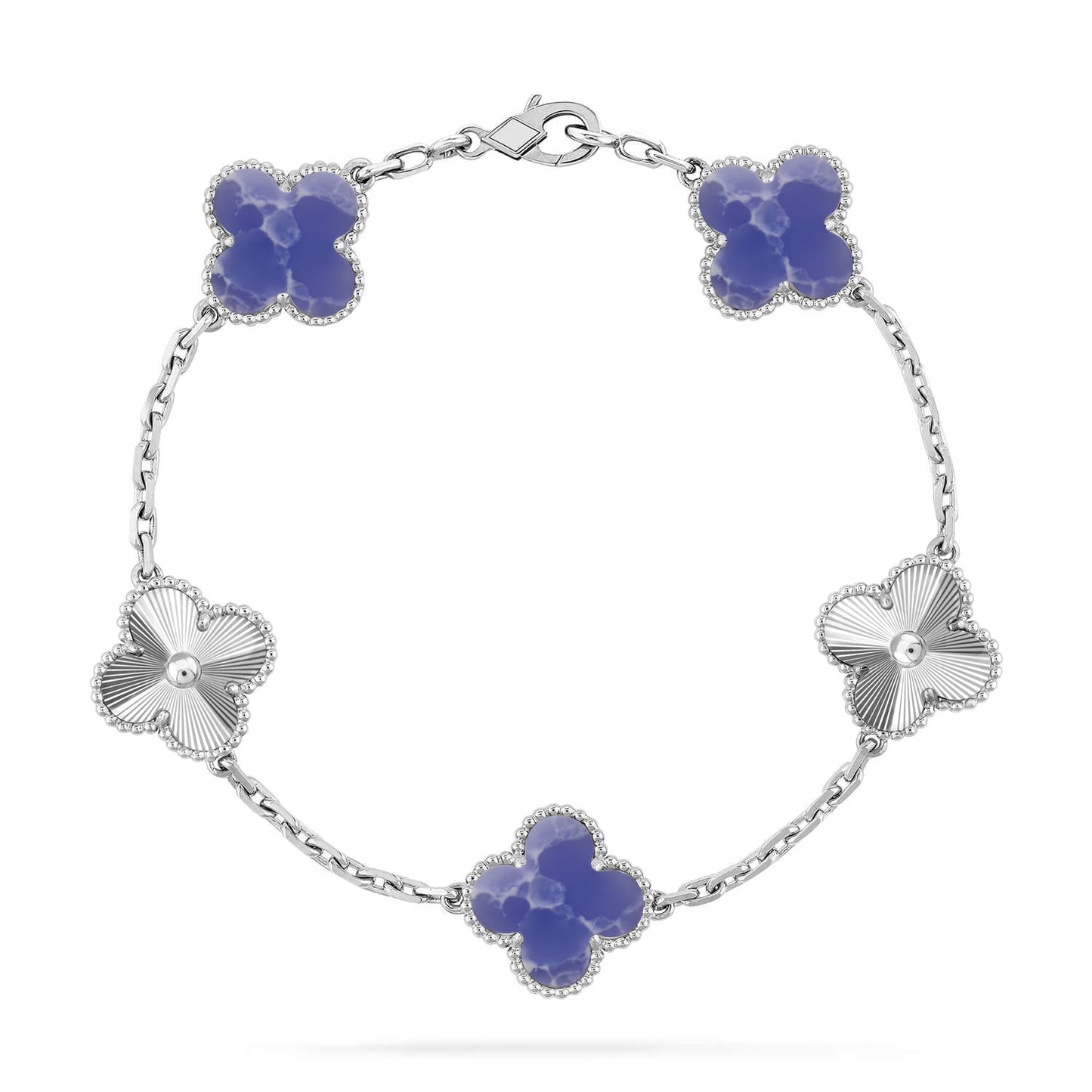 [Marins]CLOVER 5 MOTIF BLUE VEINS BRACELET COLLECTION