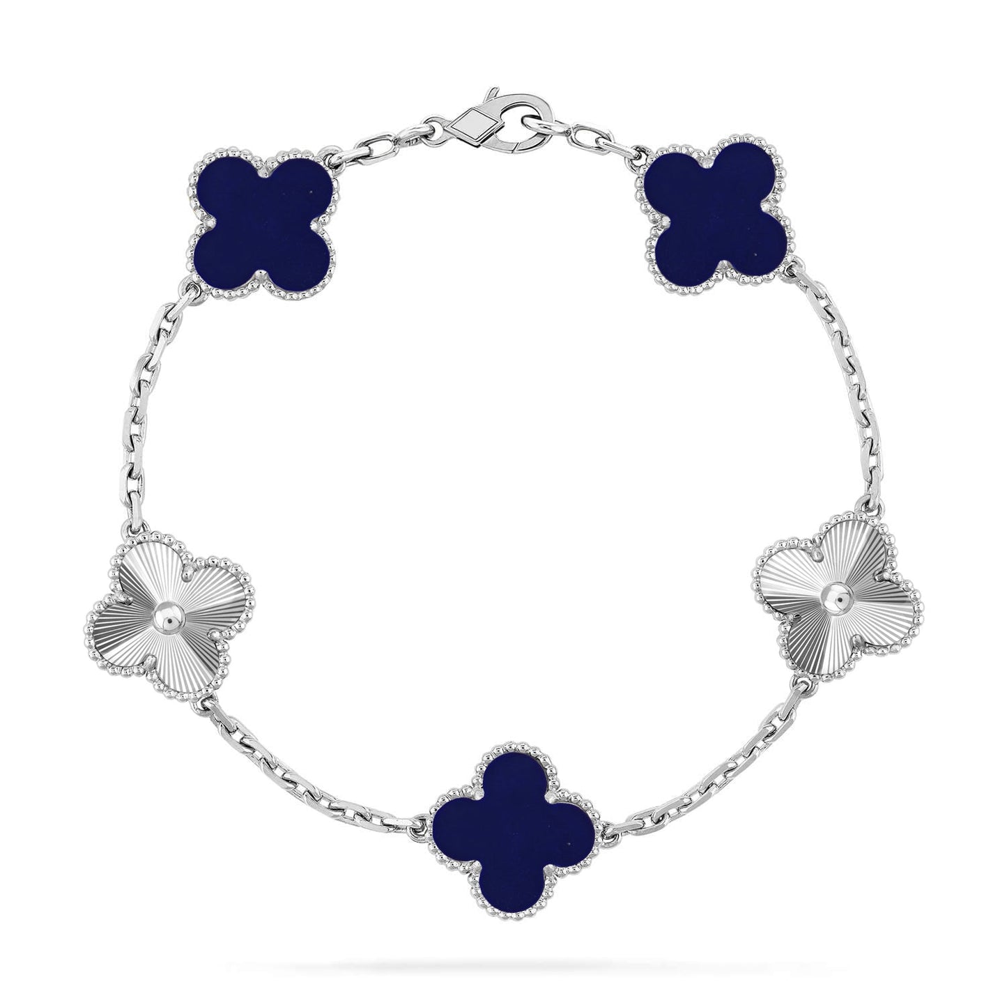 [Marins]CLOVER 5 MOTIF LAPIS LAZULI BRACELET COLLECTION
