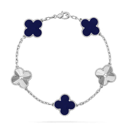 [Marins]CLOVER 5 MOTIF LAPIS LAZULI BRACELET COLLECTION
