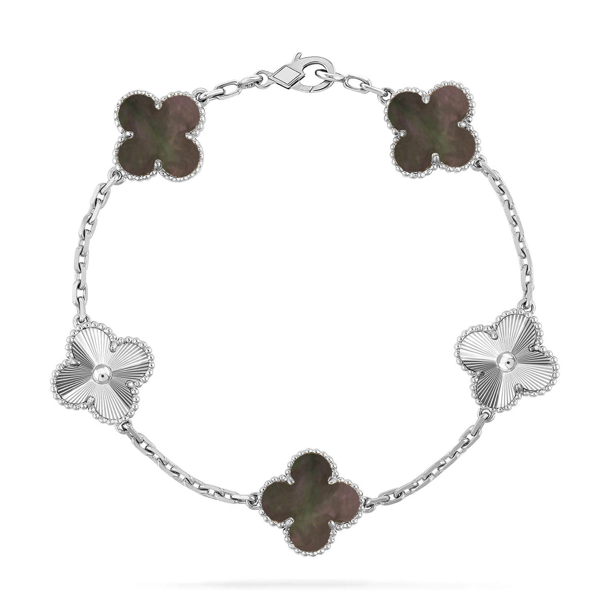 [Marins] CLOVER 5 MOTIF GRAY MOP BRACELET COLLECTION
