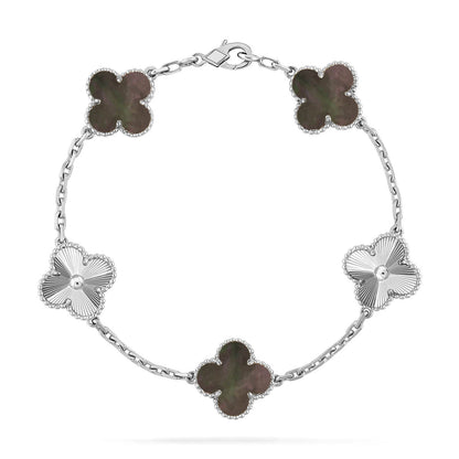 [Marins] CLOVER 5 MOTIF GRAY MOP BRACELET COLLECTION