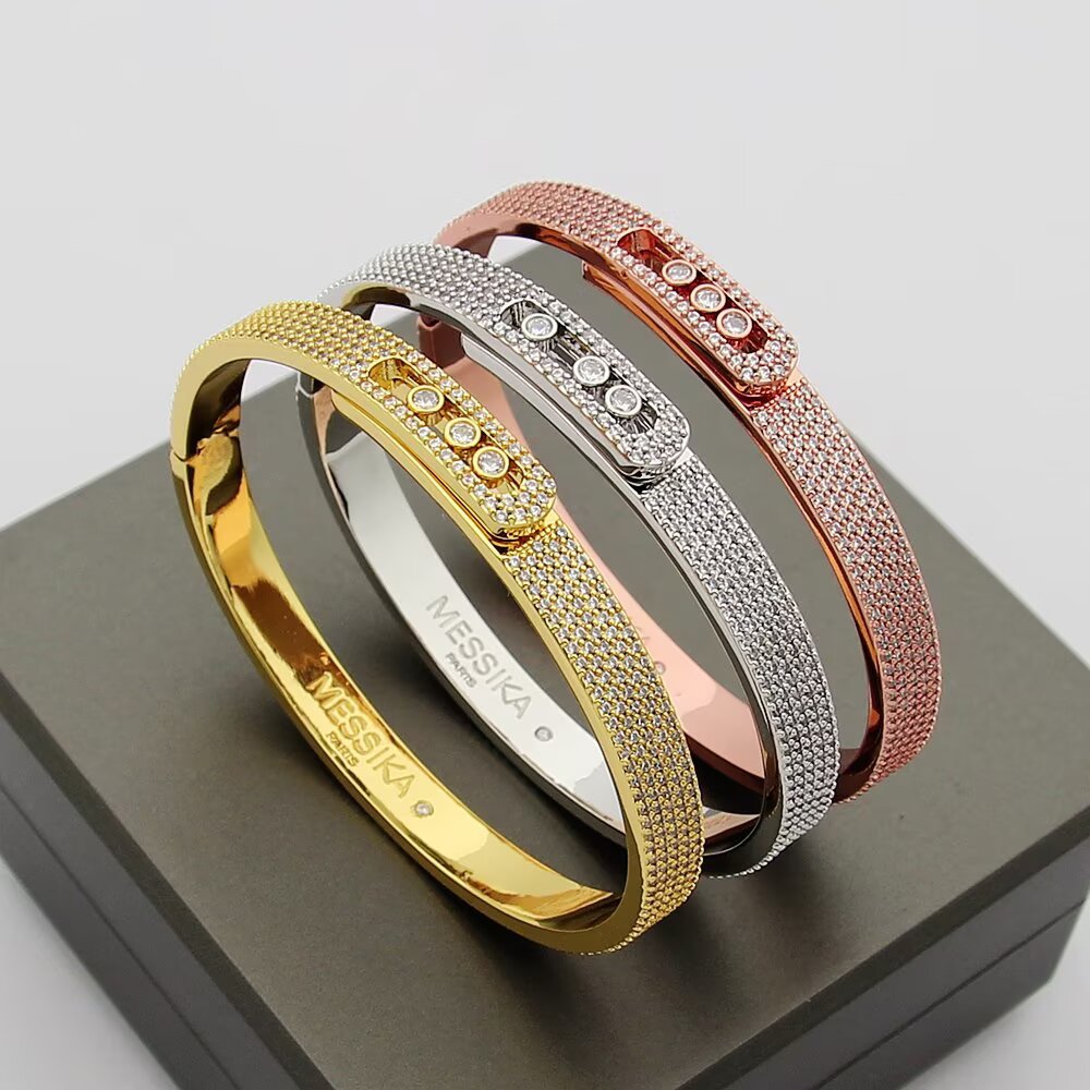 [Marins]Move Noa Full Pavé Diamond Bangle Bracelet