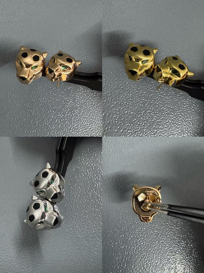 [?Marins]CHRRTAH-PRINT STUD EARRINGS, THREE COLORS