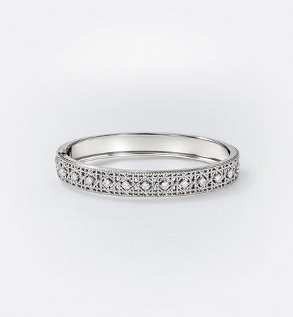 [?Marins]2026 WOVEN-PATTERN BRACELET SET WITH FULL DIAMOND INLAY THREE-COLORS