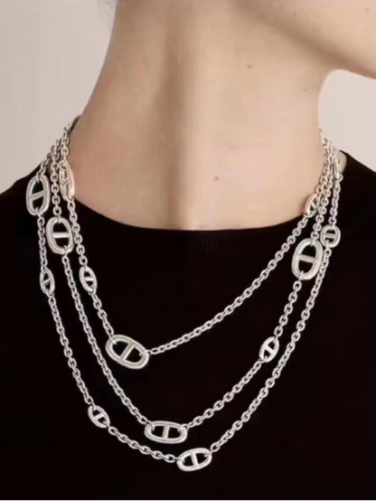 [Marins]Classic Silver Sweater Chain