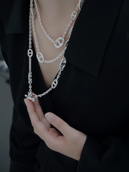 [Marins]Classic Silver Sweater Chain