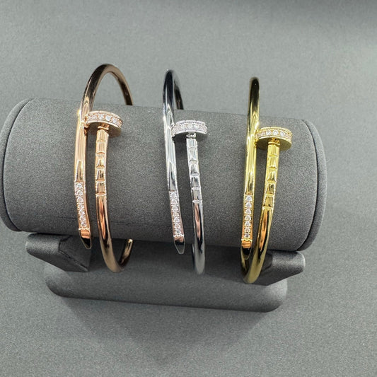 [Marins]JUSTE BRACELET 2.5MM ダイヤモンド2石