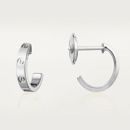 [Marins]LOVE EARRINGS 2.65MM SILVER