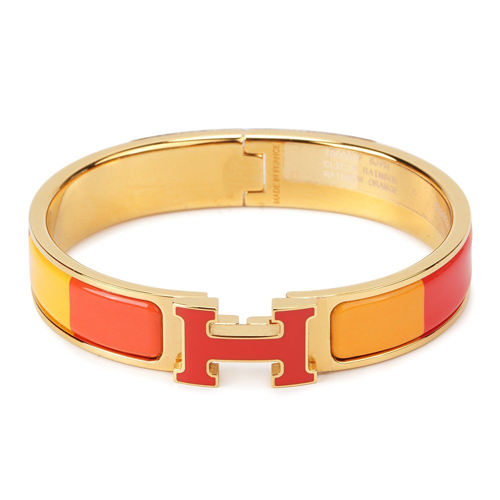 [Marins]H BRACELET ORANGE RAINBOW CERAMIC