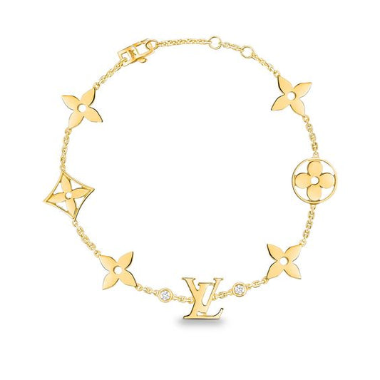 [マリンズ]STAR AND SUN 7 MOTIFS GOLD ブレスレット