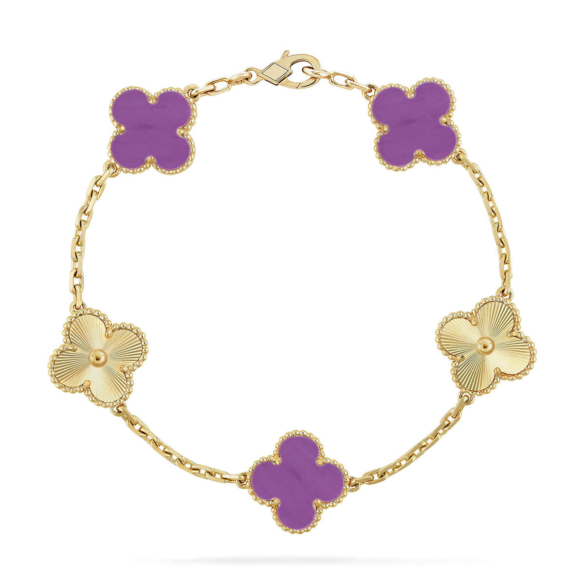 [Marins] CLOVER 5 MOTIF VIOLET BRACELET COLLECTION
