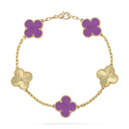 [Marins] CLOVER 5 MOTIF VIOLET BRACELET COLLECTION