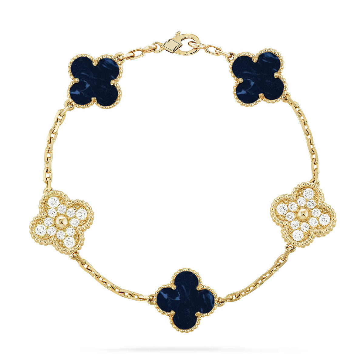 [Marins]CLOVER 5 MOTIF PIETERSITE BRACELET COLLECTION