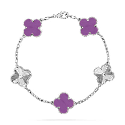 [Marins] CLOVER 5 MOTIF VIOLET BRACELET COLLECTION