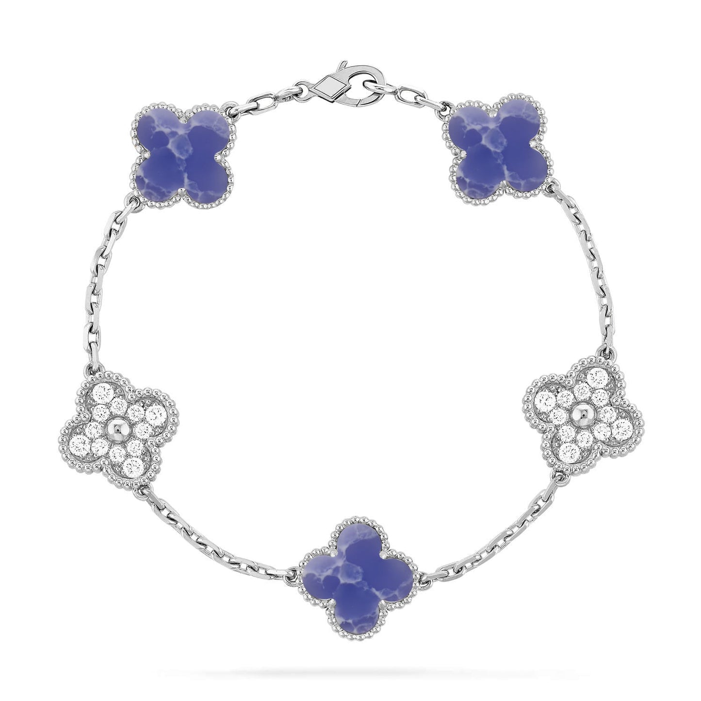 [Marins]CLOVER 5 MOTIF BLUE VEINS BRACELET COLLECTION