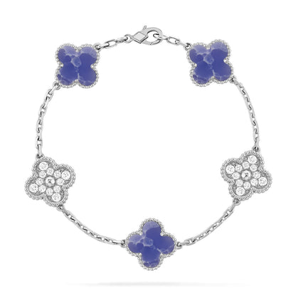 [Marins]CLOVER 5 MOTIF BLUE VEINS BRACELET COLLECTION