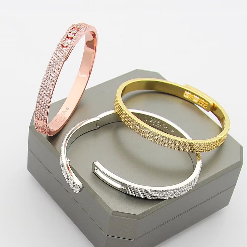 [Marins]Move Noa Full Pavé Diamond Bangle Bracelet
