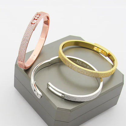 [Marins]Move Noa Full Pavé Diamond Bangle Bracelet