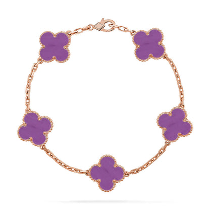[Marins] CLOVER 5 MOTIF VIOLET BRACELET COLLECTION