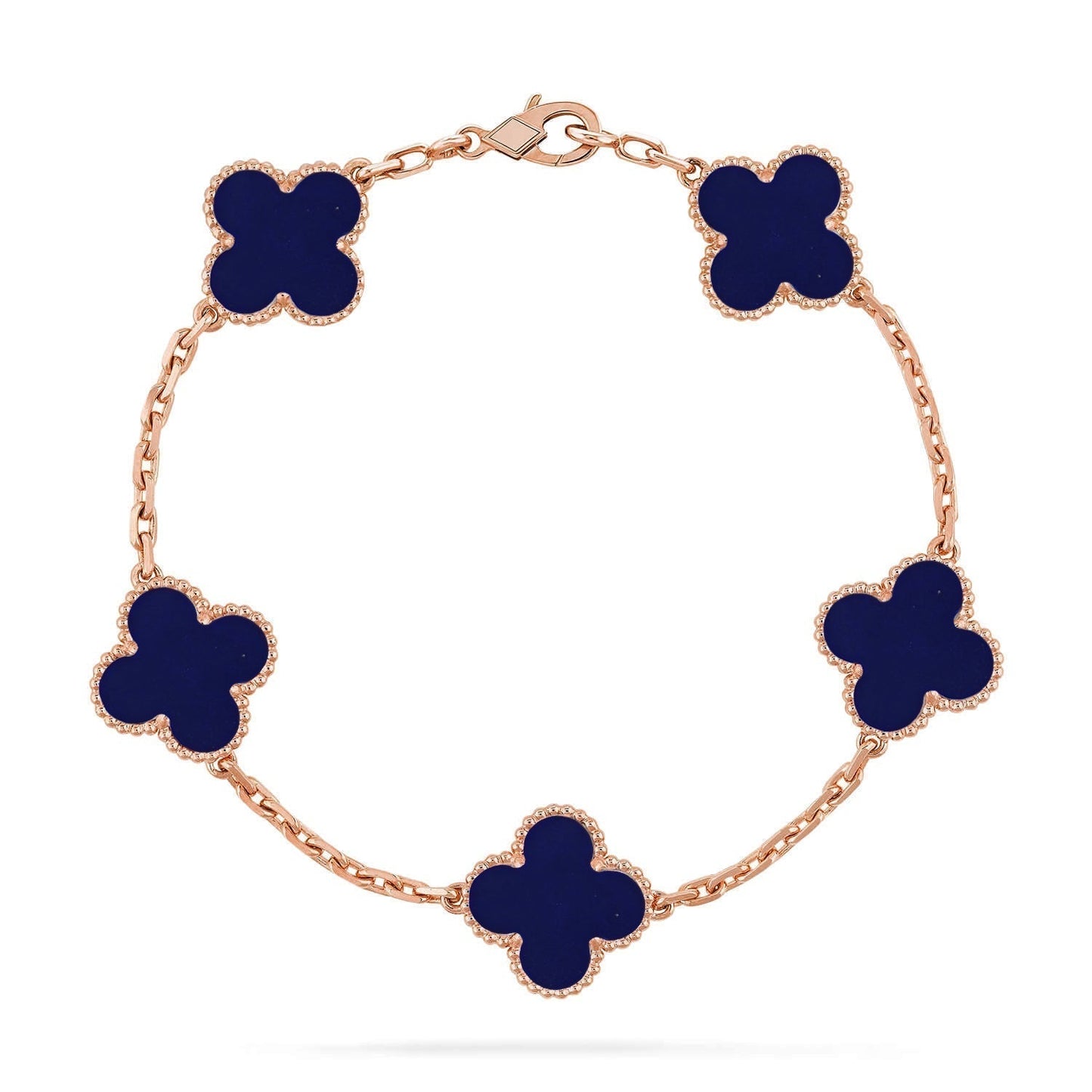 [Marins]CLOVER 5 MOTIF LAPIS LAZULI BRACELET COLLECTION