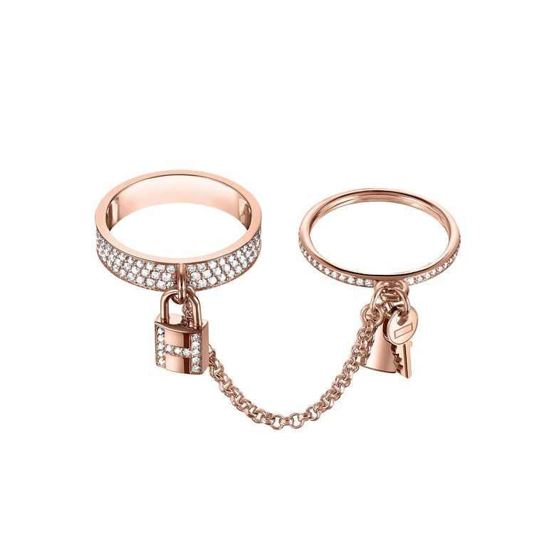 [Marins]HM KELLY CLOCHETTE DOUBLE RING IN  WITH DIAMONDS