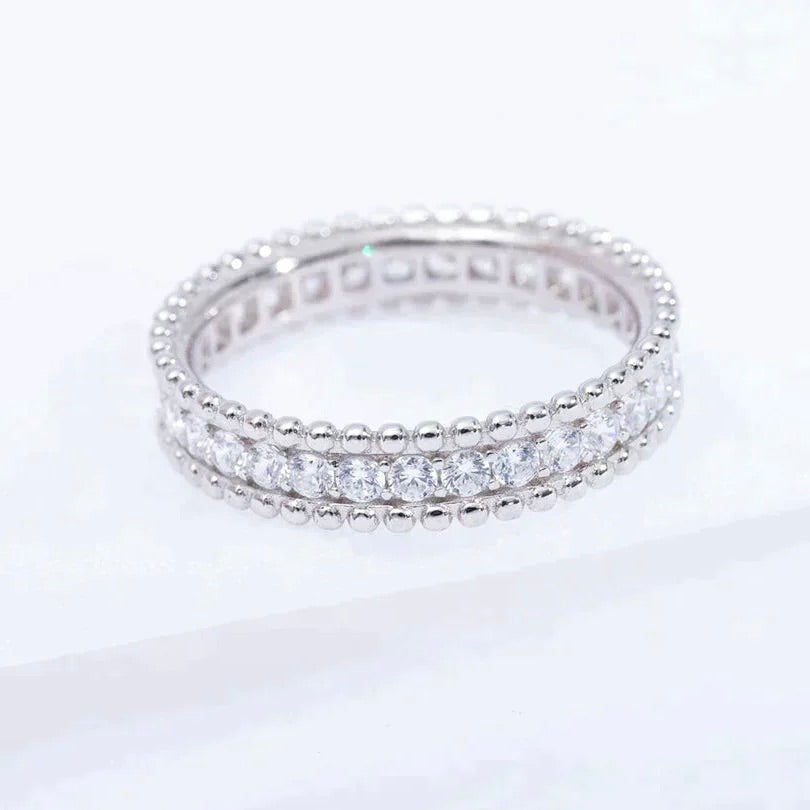 [Marins]PERLEE DIAMOND SILVER RING