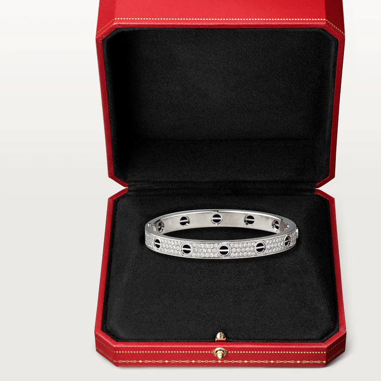 [Marins]LOVE BRACELET 6.1MM DIAMOND-PAVED CERAMIC