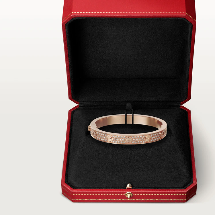[Marin-Jewelry]LOVE BRACELET 6.1MM DIAMOND-PAVED