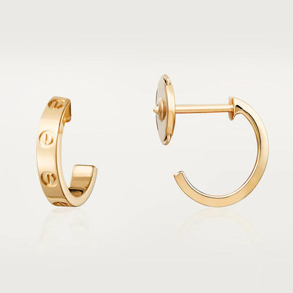 [Marins]LOVE EARRINGS 2.65MM PINK GOLD