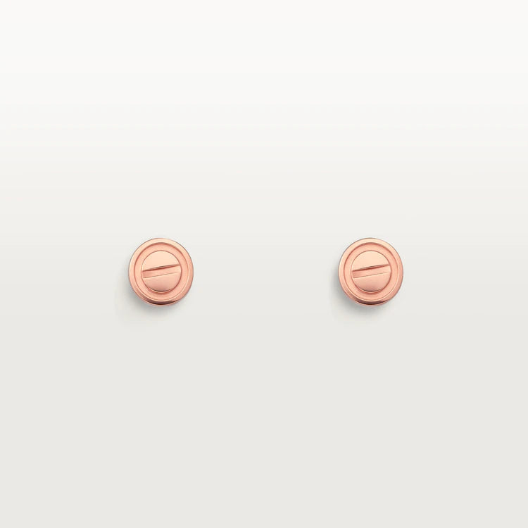 [Marins]LOVE EARRINGS PINK GOLD 10MM