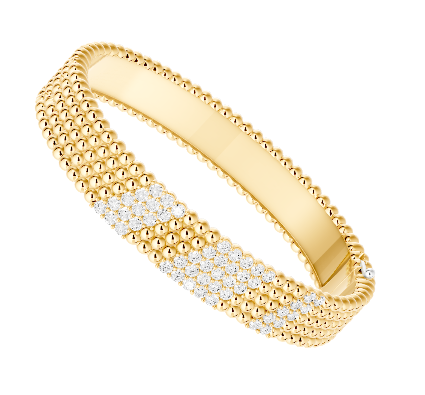 [Marins]Five-row diamond bracelet