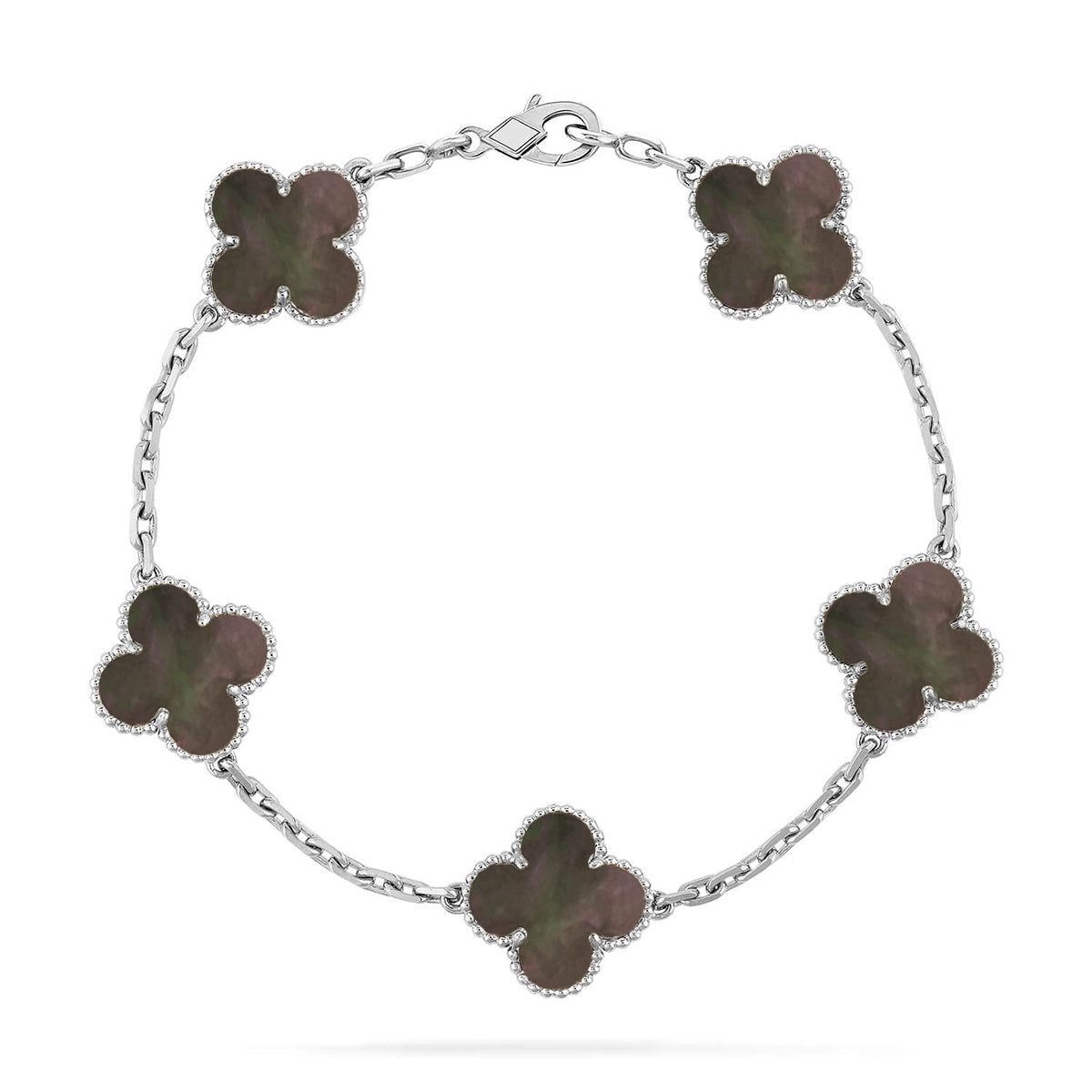 [Marins] CLOVER 5 MOTIF GRAY MOP BRACELET COLLECTION