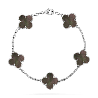 [Marins] CLOVER 5 MOTIF GRAY MOP BRACELET COLLECTION