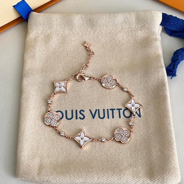 [Marins]SIX FLOWERS PINK GOLD DIAMOND BRACELET