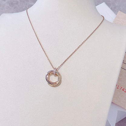 [Marins]TRINITY NECKLACE GOLD  DIAMONDS