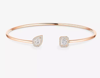 [Marins]M Delicate Double-Diamond Bracelet