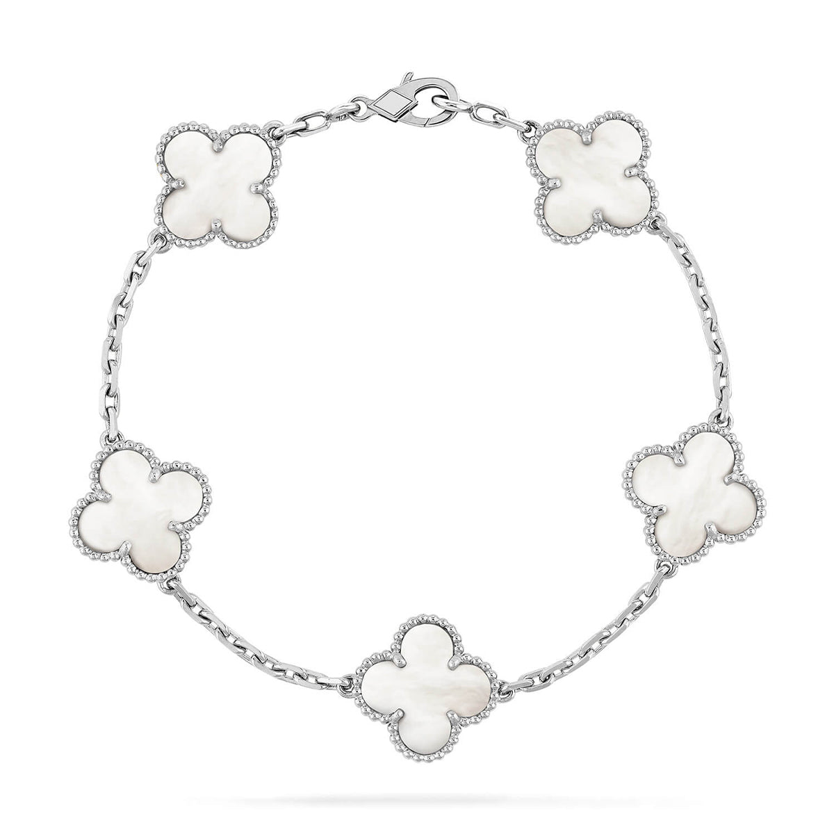 [Marins]CLOVER WHITE PEARL MOP 5 MOTIF BRACELET COLLECTION