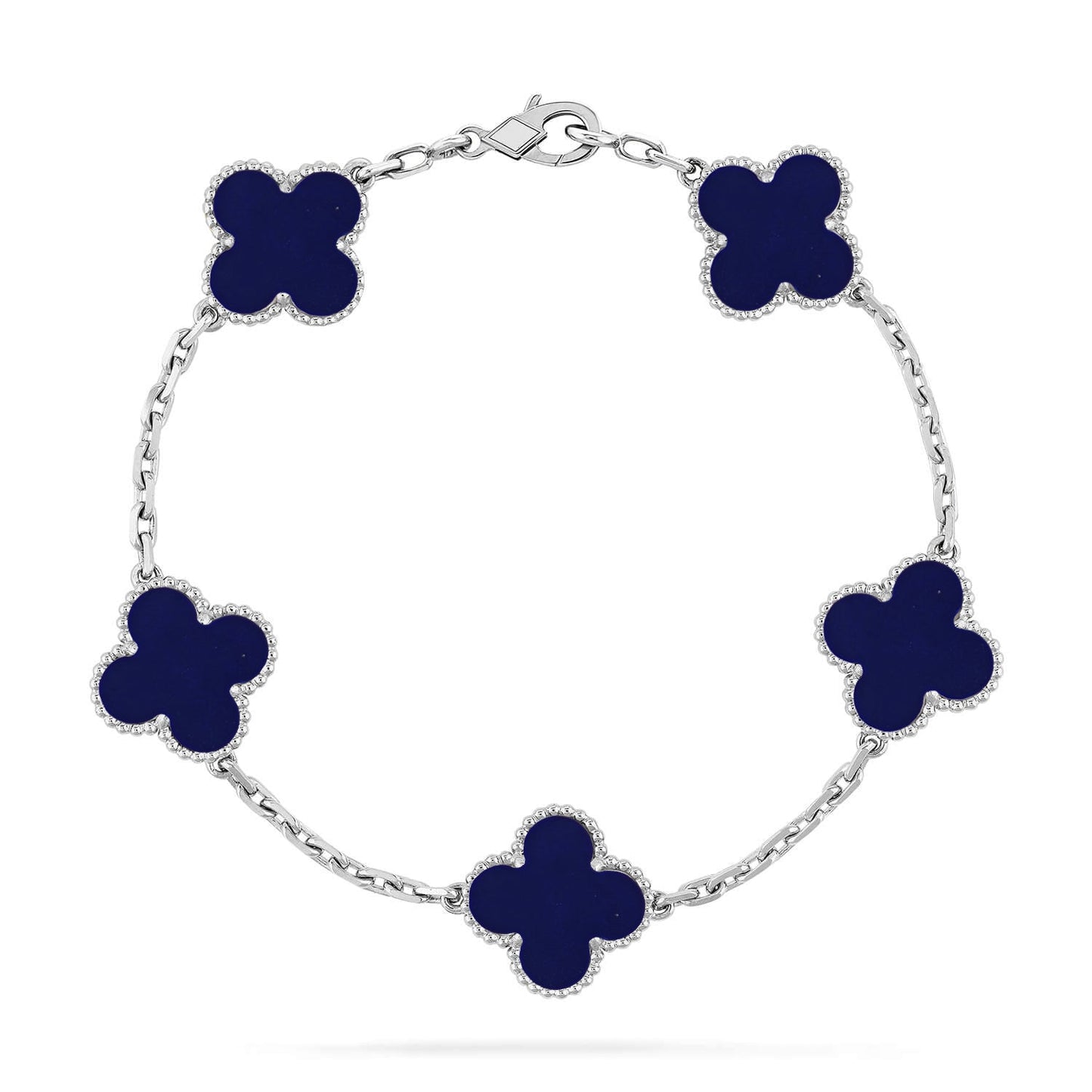[Marins]CLOVER 5 MOTIF LAPIS LAZULI BRACELET COLLECTION