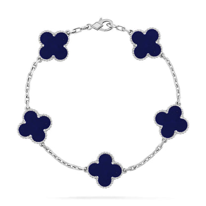 [Marins]CLOVER 5 MOTIF LAPIS LAZULI BRACELET COLLECTION