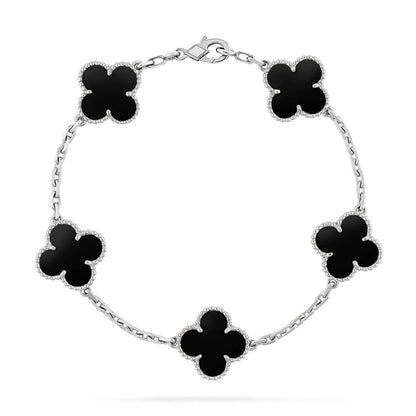 [Marins] CLOVER 5 MOTIF ONYXS BRACELET COLLECTION