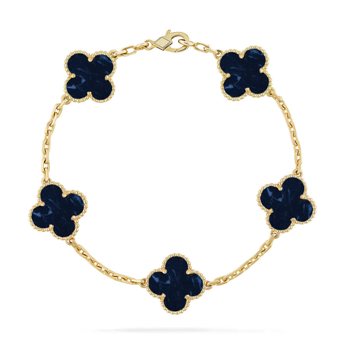 [Marins]CLOVER 5 MOTIF PIETERSITE BRACELET COLLECTION