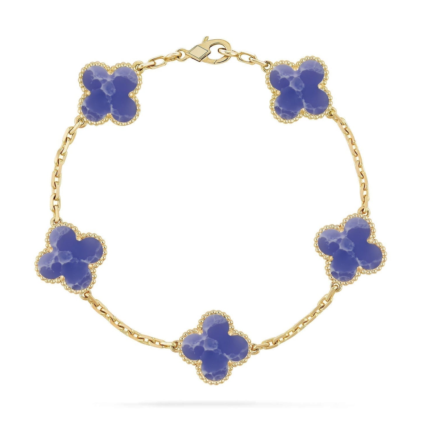 [Marins]CLOVER 5 MOTIF BLUE VEINS BRACELET COLLECTION