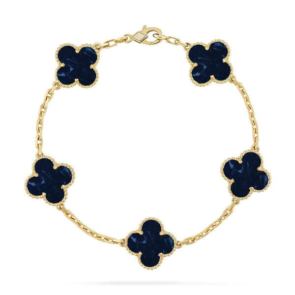 [Marin-Jewelry]CLOVER 5 MOTIF PIETERSITE BRACELET COLLECTION