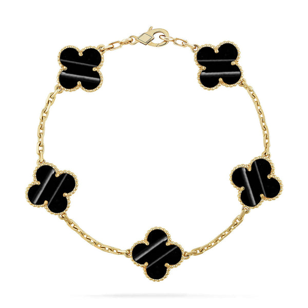 [Marin-Jewelry] CLOVER 5 MOTIF PULSAR STONE BRACELET COLLECTION