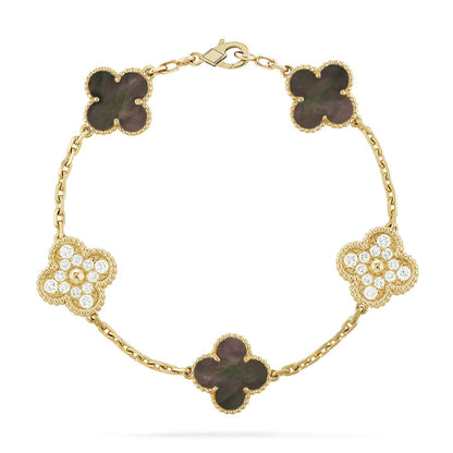 [Marins] CLOVER 5 MOTIF GRAY MOP BRACELET COLLECTION