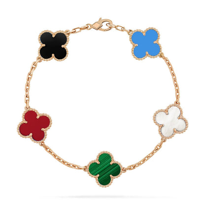 [Marins]CLOVER 5 MOTIFS MULTICOLOR BRACELET