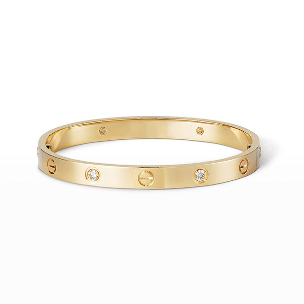 [Marin-Jewelry]LOVE BRACELET 6.1MM 4 DIAMONDS