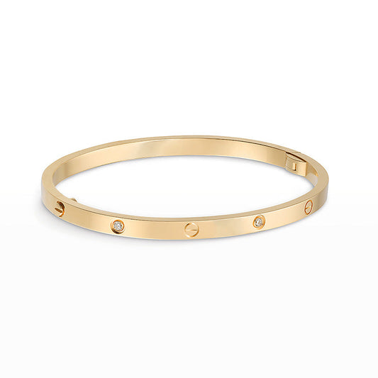 [Marins]LOVEブレスレット 3.65mm 6ダイヤモンド